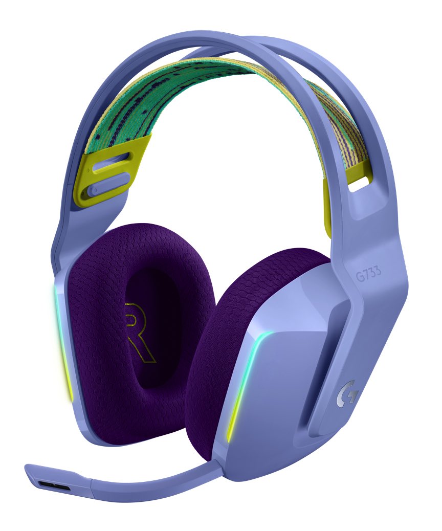 Logitech G G733 Wireless Headset Auriculares Diadema Bluetooth Lila