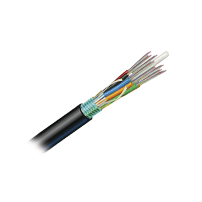 Siemon  Cable de Fibra Óptica de 12 hilos, OSP (Planta Externa), No Armada, Gel, MDPE (Polietileno de media densidad), Monomodo OS2, 1 Metro
