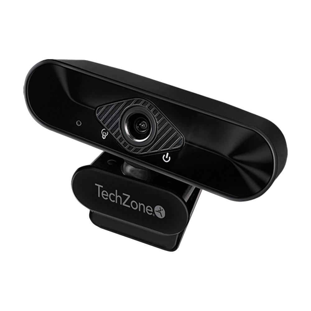 TechZone TZCAMPC02 cámara web 1920 x 1080 Pixeles USB Negro