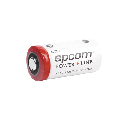 Epcom  Batería de litio CR2; 3.0 V, 0.850 Ah ( Batería no recargable )