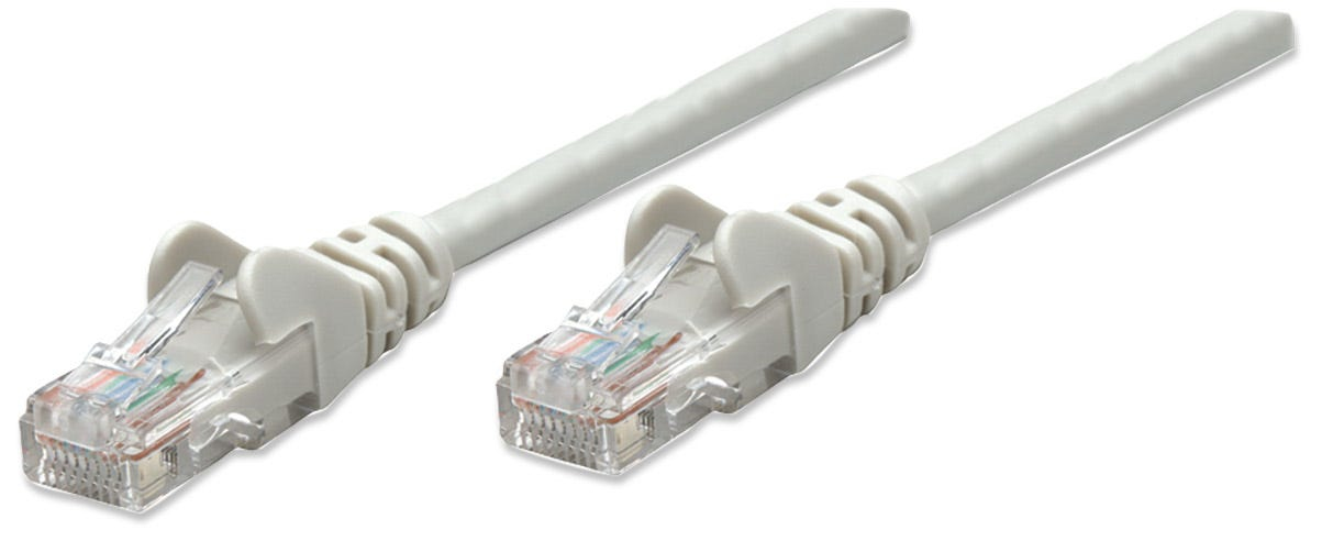 Intellinet 15m, Cat 5e UTP cable de red Gris Cat5e U/UTP (UTP)