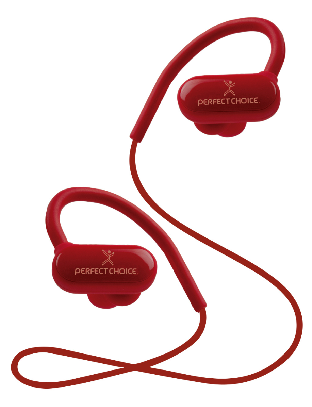 Perfect Choice PC-116745 auricular y casco Auriculares gancho de oreja, Dentro de oído Bluetooth Rojo