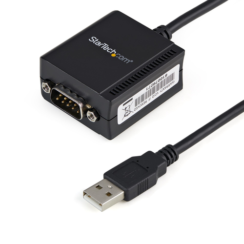 StarTech.com Cable 1.8m USB a Puerto Serie Serial RS232 DB9 con Retención del Puerto de Asignación COM