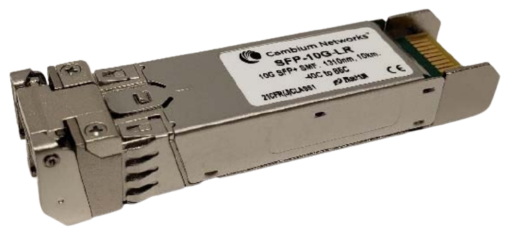 Cambium Networks  Transceptor MiniGbic SFP+ 10 Gbps Monomodo, distancia hasta 10 km, conector LC