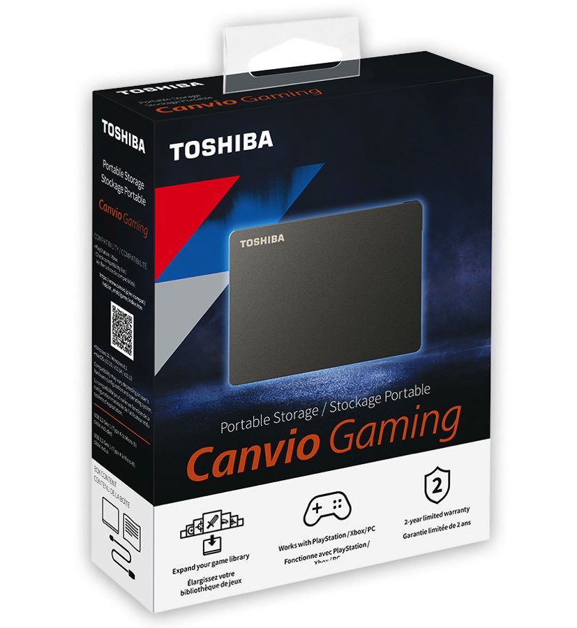 Toshiba Canvio Gaming disco duro externo 1000 GB Plata