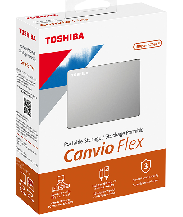 Toshiba Canvio Flex disco duro externo 2000 GB Plata