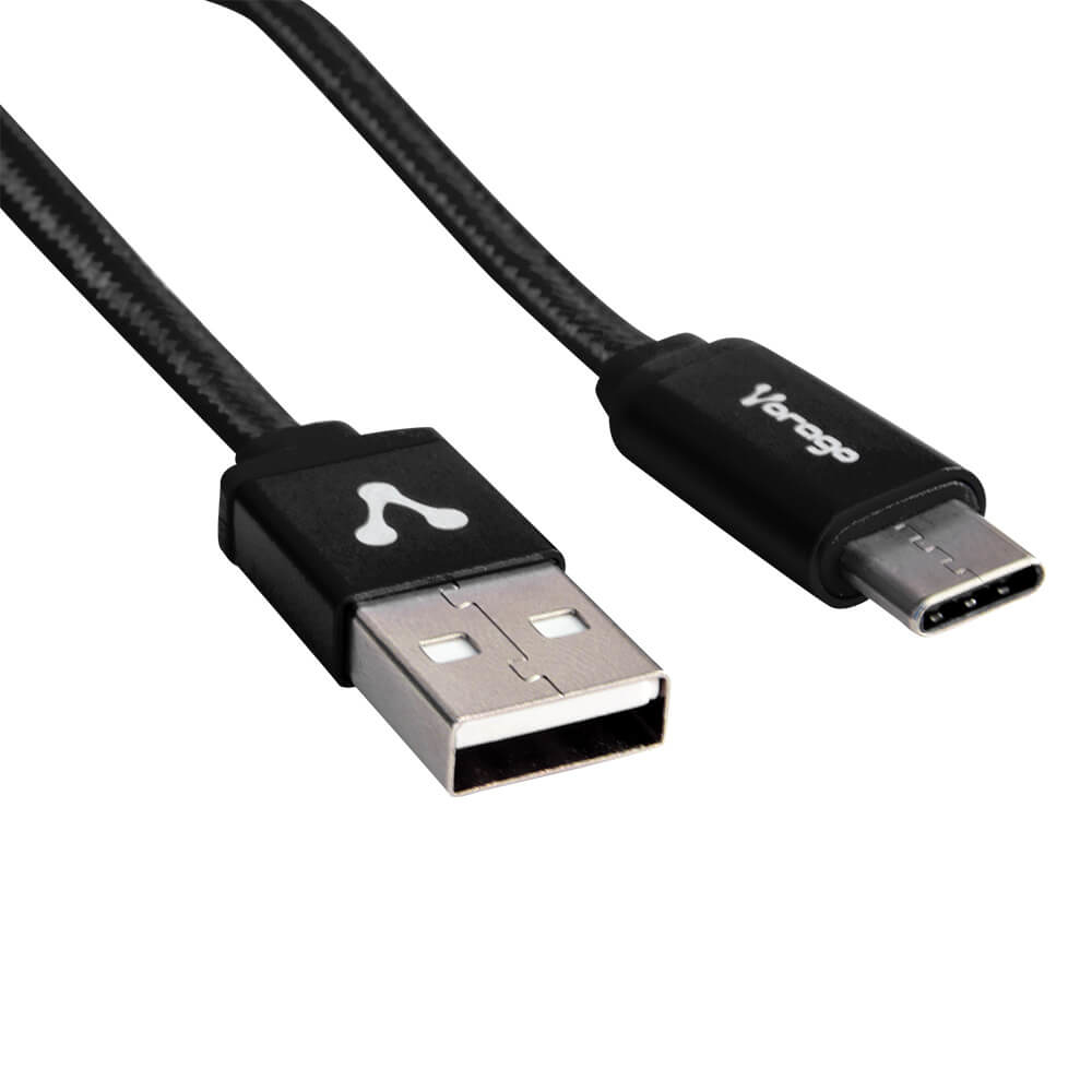 Vorago CAB-123 cable USB 1 m USB 2.0 USB A USB C Negro