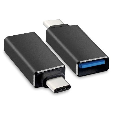 BRobotix 651480 cambiador de género para cable USB C USB A Negro