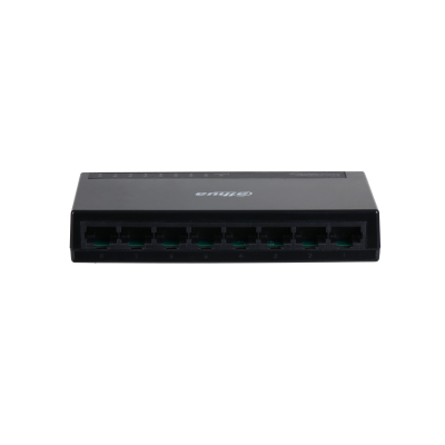 Dahua Technology Access DH-PFS3008-8GT-L switch no administrado para Escritorio 8 Puertos L2 Gigabit Ethernet (10/100/1000) Diseño Compacto Negro
