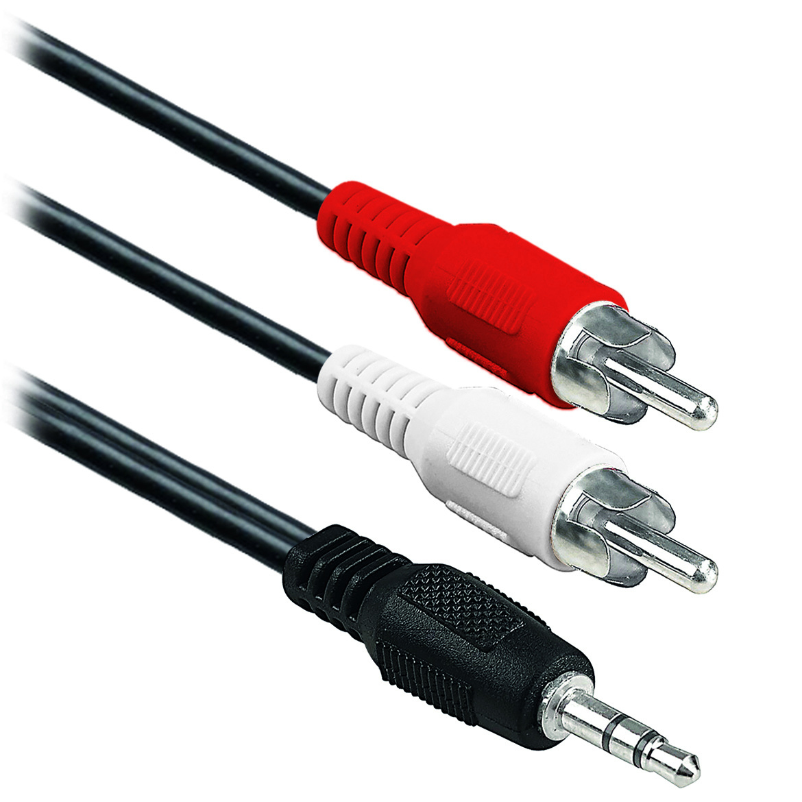 BRobotix 80161 cable de audio 1,8 m 2 x RCA 3,5mm Negro