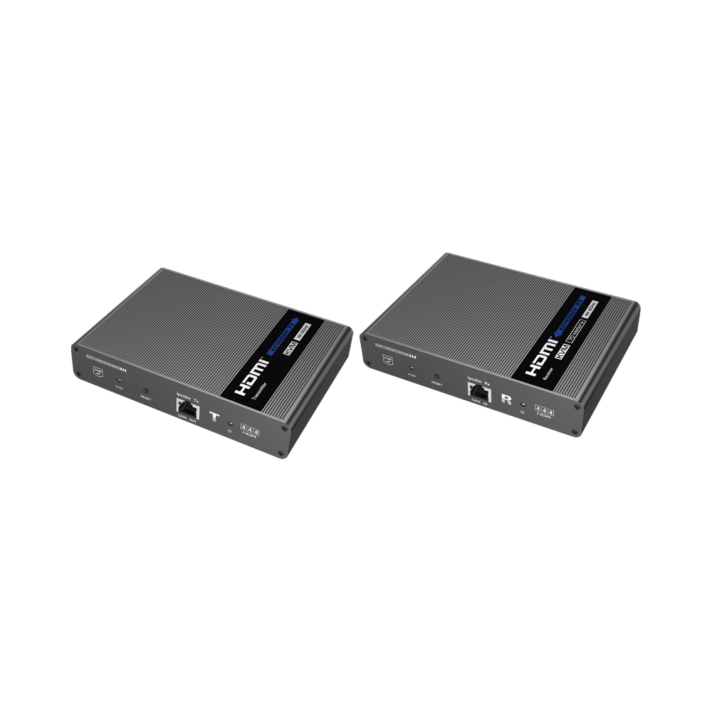 Epcom  Kit extensor KVM (HDMI y USB) hasta 70 metros / Resolución 4K @ 60 Hz/ Cat 6, 6a y 7 / IPCOLOR / CERO LATENCIA / HDR10 / Salida Loop / Puerto S/PDIF / Uso 24/7 / Transmite el Video y Controla tu DVR vía USB a distancia.