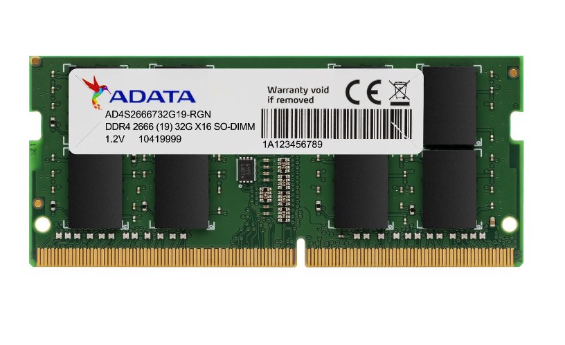 ADATA AD4S26668G19-SGN módulo de memoria 8 GB DDR4 2666 MHz