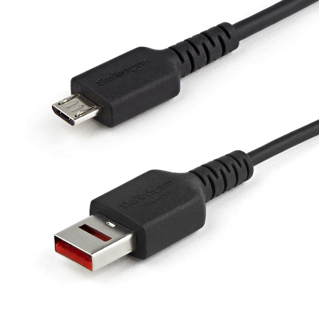 StarTech.com Cable de 1m Adaptador Bloqueador USB de Datos – Adaptador USB a Micro USB de Carga Segura – Micro USBC Solo de Carga