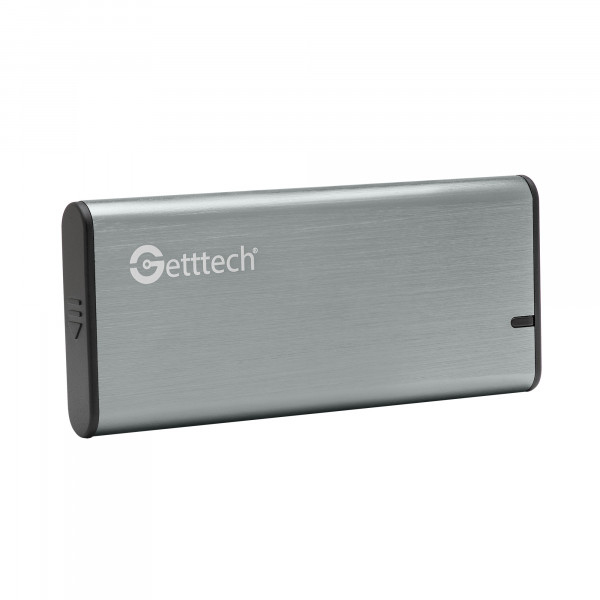 Getttech GCE-M231-01 caja para disco duro externo Caja externa para unidad de estado sólido (SSD) Aluminio 2.5"
