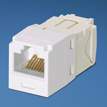 Panduit  Conector Jack RJ45 Estilo TG, Mini-Com, Categoría 6, de 8 posiciones y 8 cables, Color Blanco