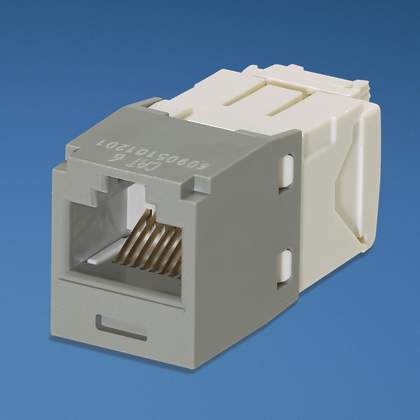 PANDUIT  Conector Jack RJ45 Estilo TG, Mini-Com, Categoría 6, de 8 posiciones y 8 cables, Color Gris