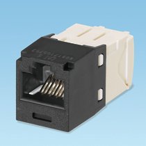 Panduit  Conector Jack RJ45 Estilo TG, Mini-Com, Categoría 6, de 8 posiciones y 8 cables, Color Negro