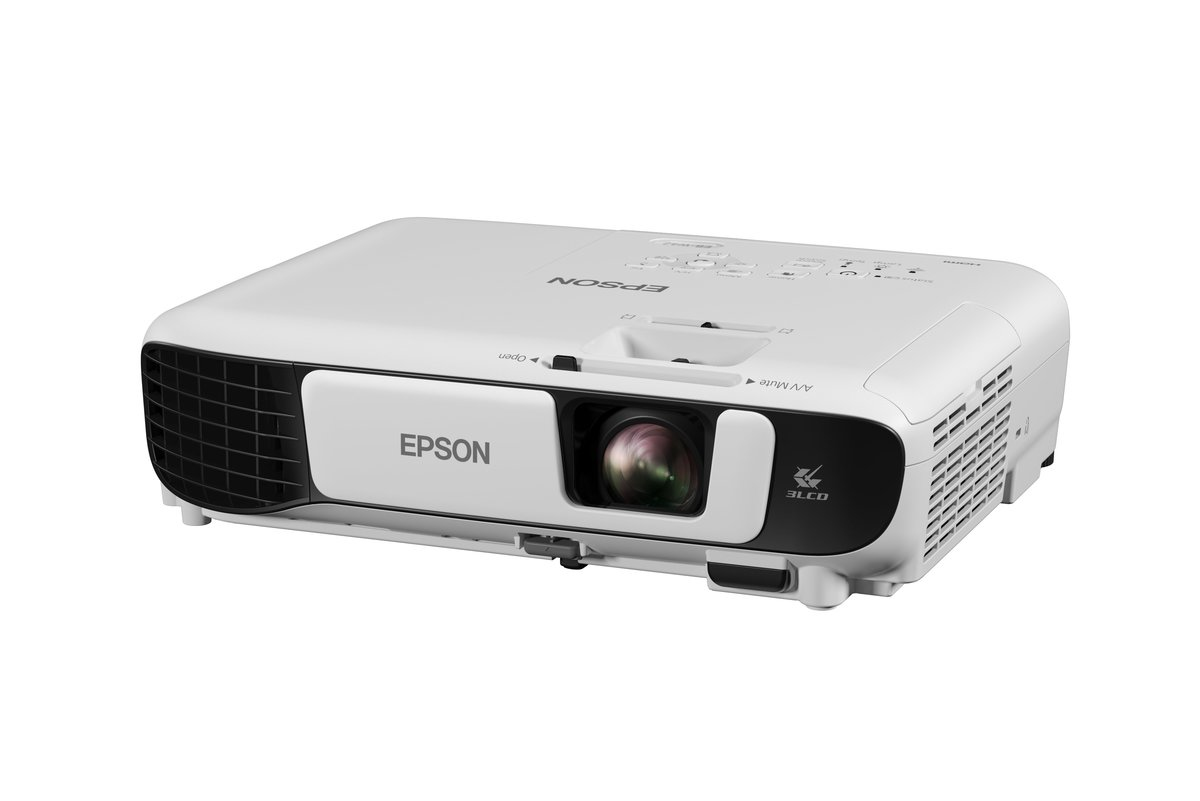 Epson PowerLite W52+ videoproyector Proyector de alcance estándar 4000 lúmenes ANSI 3LCD WXGA (1280x800) Negro, Blanco