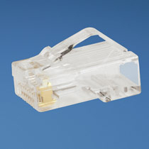 PANDUIT  Plug RJ45 Cat5e, Para Cable UTP de Calibres 24-26 AWG, Chapado en Oro de 50 micras, Paquete de 100 piezas