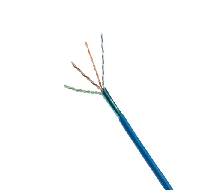 PANDUIT  Bobina de Cable UTP de 4 Pares, Vari-MaTriX, Cat6A, 23 AWG, CMP (Plenum), Color Azul, 305m