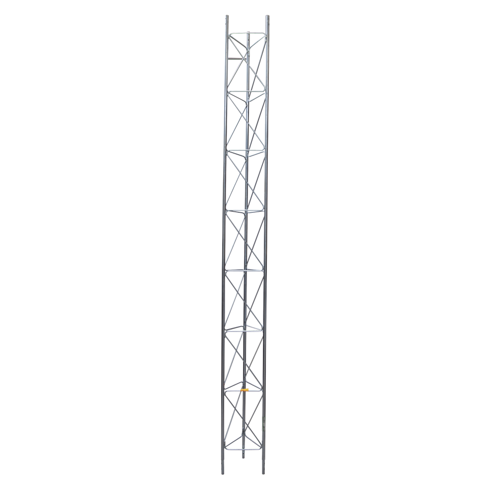 Syscom  Tramo de Torre Arriostrada de 3m x 30cm, Galvanizado por Electrólisis, Hasta 30 m de Elevación. Zonas Secas.