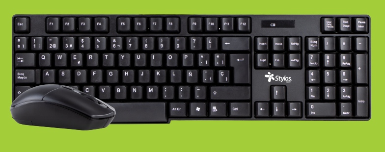 Stylos STPKTM3B teclado RF inalámbrica + USB Español Negro