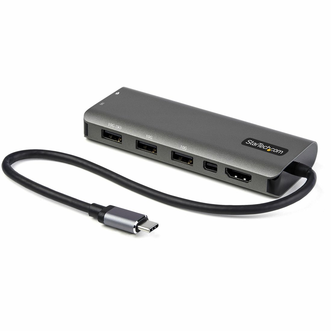 StarTech.com Adaptador Multipuertos USB-C - Docking Station USB Tipo C a HDMI o Mini DisplayPort 4K60 - Replicador de Puertos USBC PD 100W