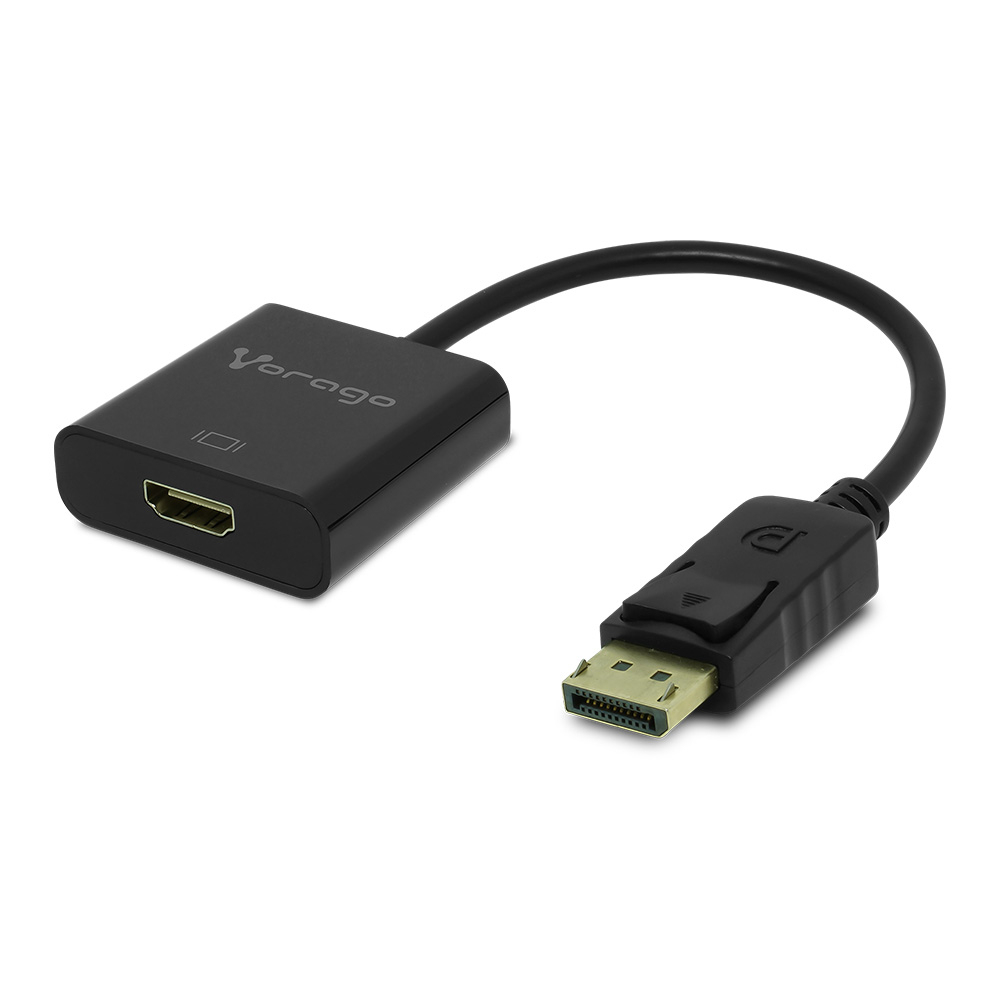 Vorago ADP-300 adaptador de cable de vídeo 0,2 m DisplayPort HDMI Negro