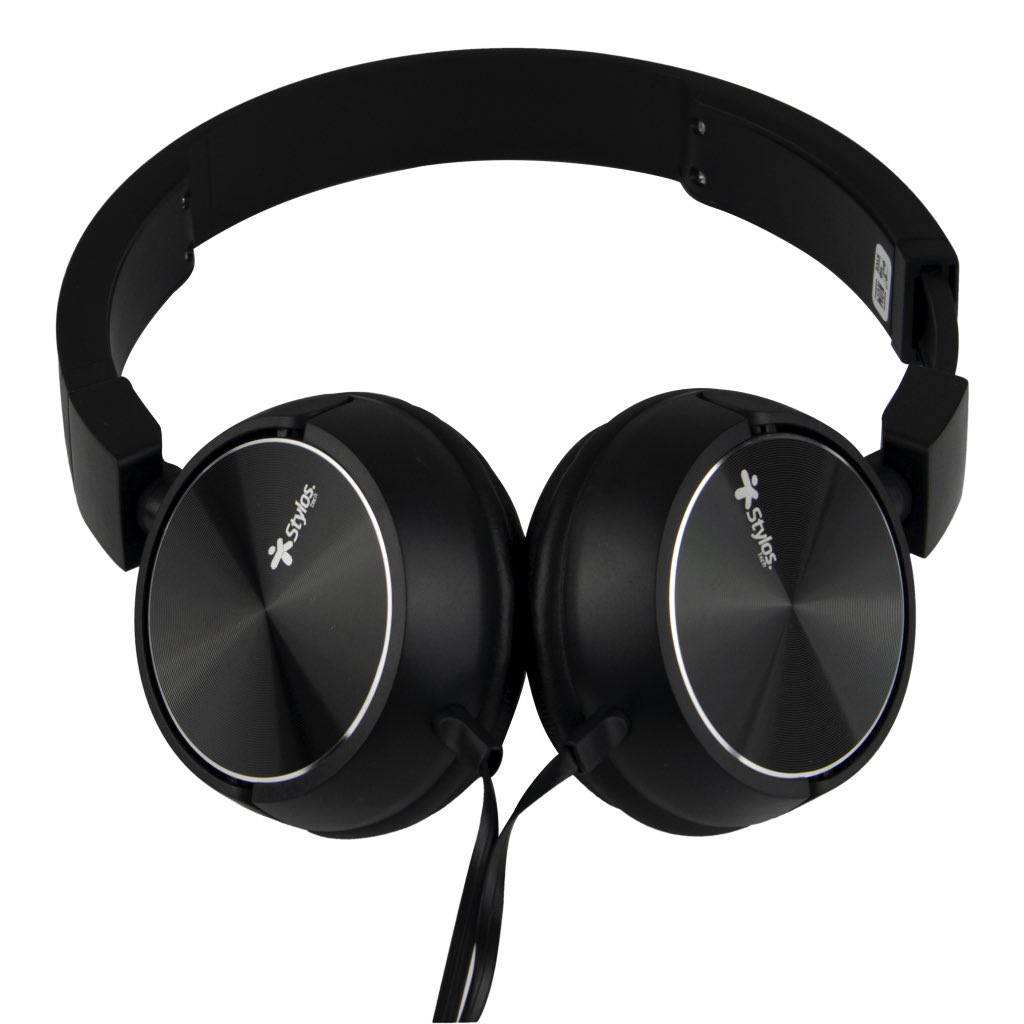 Stylos STSHEA3B auricular y casco Auriculares Diadema Conector de 3,5 mm Negro