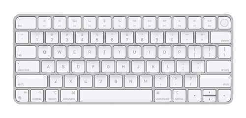 Apple MK293LL/A teclado USB + Bluetooth QWERTY Inglés de EE.UU. Plata, Blanco