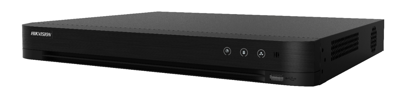Hikvision  DVR 8 Canales TurboHD + 4 Canales IP / 5 Megapixel Lite - 3K Lite / Acusense (Evita falsas alarmas) / Audio por Coaxitron / 1 Bahía de Disco Duro / Reconocimiento Facial (Base de Datos) / H.265+ / Salida de Video en Full HD