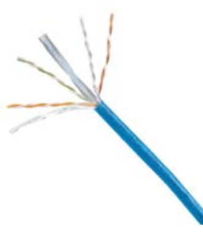 PANDUIT  Bobina de Cable UTP 305 m. de Cobre, NetKey, Reelex, Azul, Categoría 6 (24 AWG), 1000Mbps, PVC (CM), de 4 pares