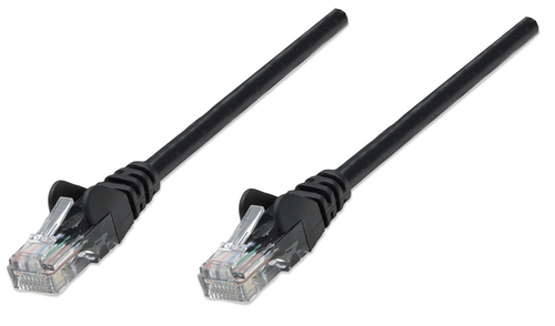 Intellinet 320788 cable de red Negro 7,5 m Cat5e U/UTP (UTP)