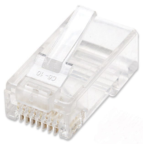 Intellinet 790055 conector RJ-45 Transparente Bote con 100 Piezas