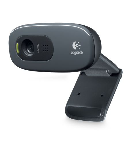 Logitech C270 HD WEBCAM cámara web 1280 x 720 Pixeles USB 2.0 Negro