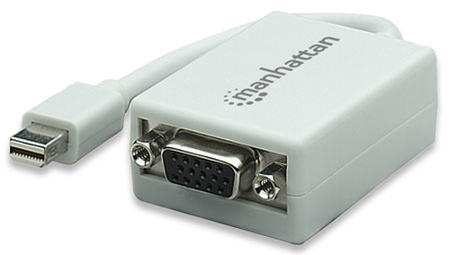 Manhattan 151382 adaptador de cable de vídeo 0,17 m mini-DisplayPort M VGA FM Blanco