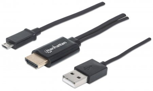 Manhattan 151498 adaptador de cable de vídeo HDMI + Micro USB