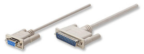 Manhattan Null Modem cable de serie 1,8 m DB-9 DB-25