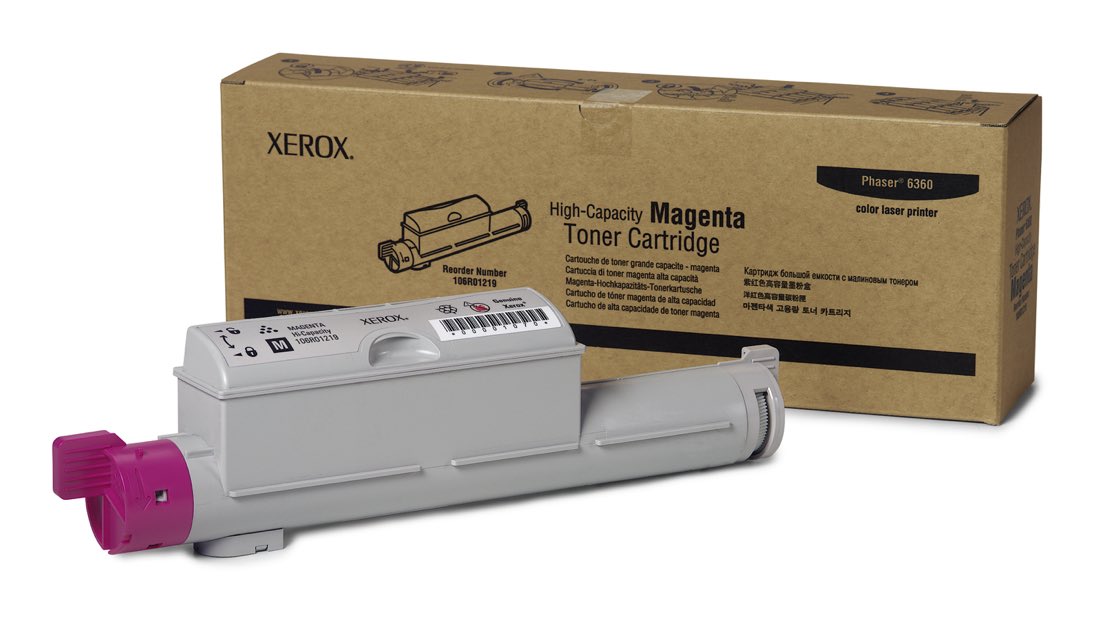 Xerox Cartucho de Tóner Magenta de Alta Capacidad, Phaser 6360