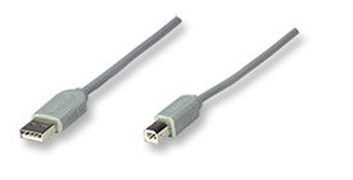 Manhattan 341028 cable USB 5 m USB A USB B Gris