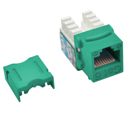 Tripp Lite Enchufe Keystone Punch Down 110 Cat6/Cat5e - verde