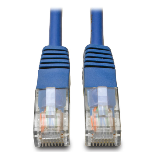 Tripp Lite N002-001-BL Cable Ethernet (UTP) Patch Moldeado Cat5e 350 MHz (RJ45 M/M) - Azul, 30.5 cm [1 pie]