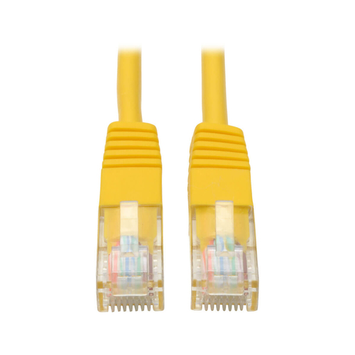 Tripp Lite N002-001-YW Cable Ethernet (UTP) Patch Moldeado Cat5e 350 MHz (RJ45 M/M) - Amarillo, 30.5 cm [1 pie]