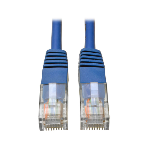 Tripp Lite N002-002-BL Cable Ethernet (UTP) Patch Moldeado Cat5e 350 MHz (RJ45 M/M) - Azul, 61 cm [2 pies]