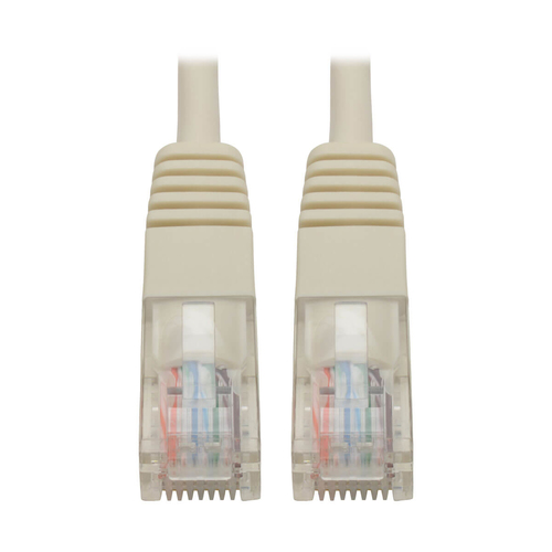 Tripp Lite N002-001-WH Cable Ethernet (UTP) Patch Moldeado Cat5e 350 MHz (RJ45 M/M) - Blanco, 30.5 cm [1 pie]