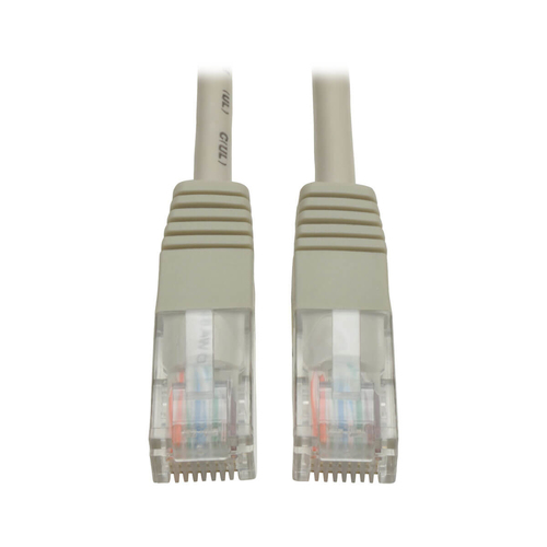 Tripp Lite N002-004-GY Cable Ethernet (UTP) Patch Moldeado Cat5e 350 MHz (RJ45 M/M) - Gris, 1.22 m [4 pies]