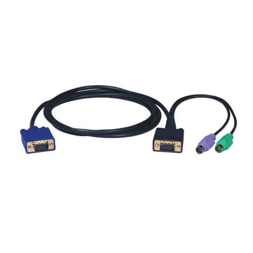 Tripp Lite P750-006 Juego de cables para PS/2 (3 en 1) para el KVM B004-008, 1.83 m (6 pies)