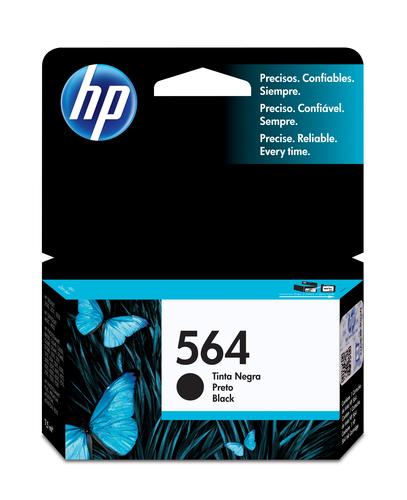 HP Cartucho original de tinta negra 564