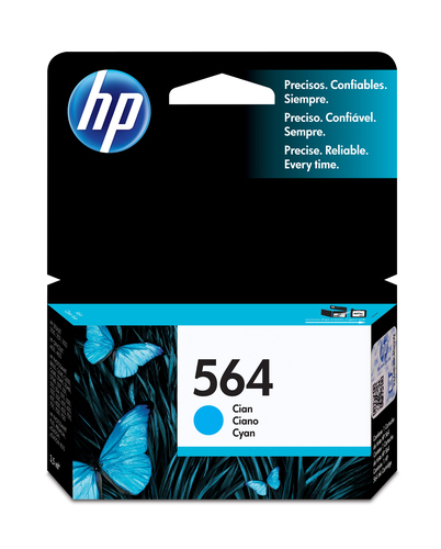 HP Cartucho original de tinta cian 564