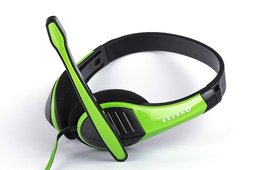 Naceb Technology NA-589VE audífono y auriculare Auriculares Alámbrico Diadema Juego Verde